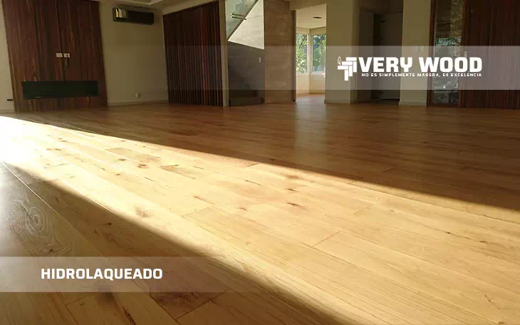 Hidrolaqueado brillante de piso de ingenieril de Roble - Verywood Pisos de Madera