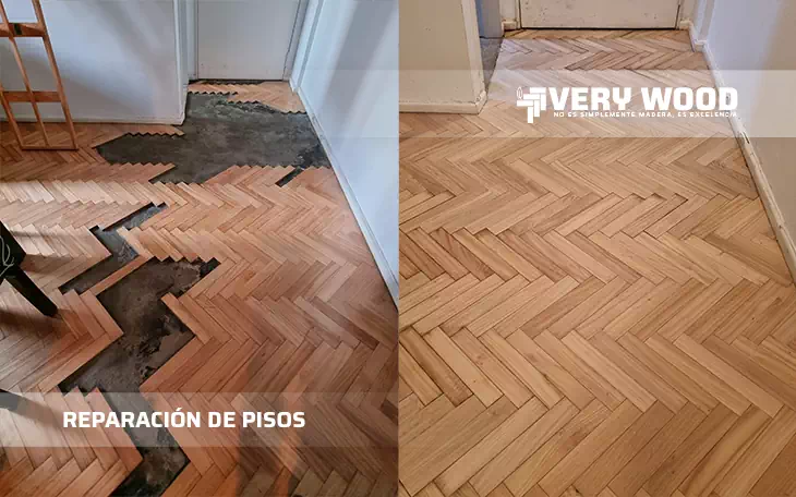 Reparación de piso de eucalipto blanco - VeryWood Pisos de Madera